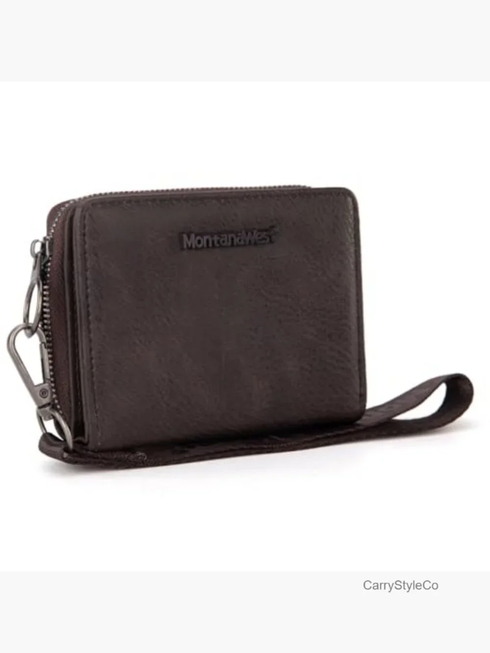 Small RFID Blocking Wristlet Wallet with Detachable Strap